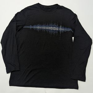 Men's Icebreaker L Black Graphic Long Sleeve Tee